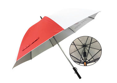 Usb चार्जर के साथ 105cm छाता, फैन यूवी प्रोटेक्ट पॉवर्स के साथ छाता छाता