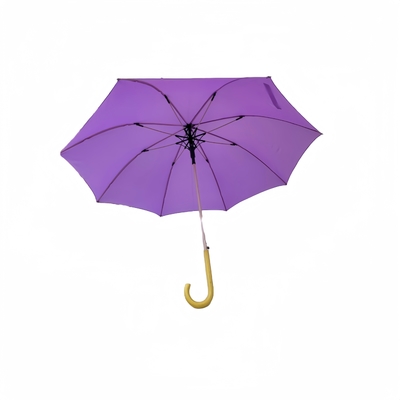 सूखा रहो 23 इंच सीधा लकड़ी के हैंडल छतरी Brolly के साथ 8 पसलियों सुपर हवा प्रतिरोधी और प्रकाश