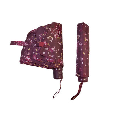 वाटरप्रूफ फोल्डेबल छाता कॉम्पैक्ट डिज़ाइन कैरीिंग केस शामिल हल्के पोर्टेबल यात्रा सुरक्षा