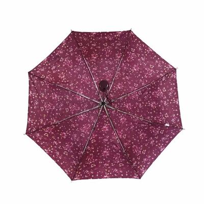 वाटरप्रूफ फोल्डेबल छाता कॉम्पैक्ट डिज़ाइन कैरीिंग केस शामिल हल्के पोर्टेबल यात्रा सुरक्षा