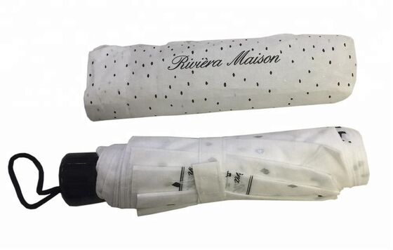 मोड़ की लंबाई 11 इंच ऑटोमैटिक ट्रैवल छाता जिसमें खुला व्यास 105 सेमी और मैनुअल ओपन एंड क्लोज कंट्रोल शामिल है जो कवर सुनिश्चित करता है