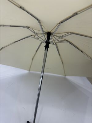 Custom Print Mini Pocket Aluminum Bone 4 Fold 8K Umbrella with Auto Open Close Button Non Slip Grip