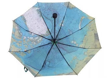 स्वनिर्धारित मुद्रित 3 गुना छाता, सूर्य या वर्षा के लिए मिनी स्वचालित छाता