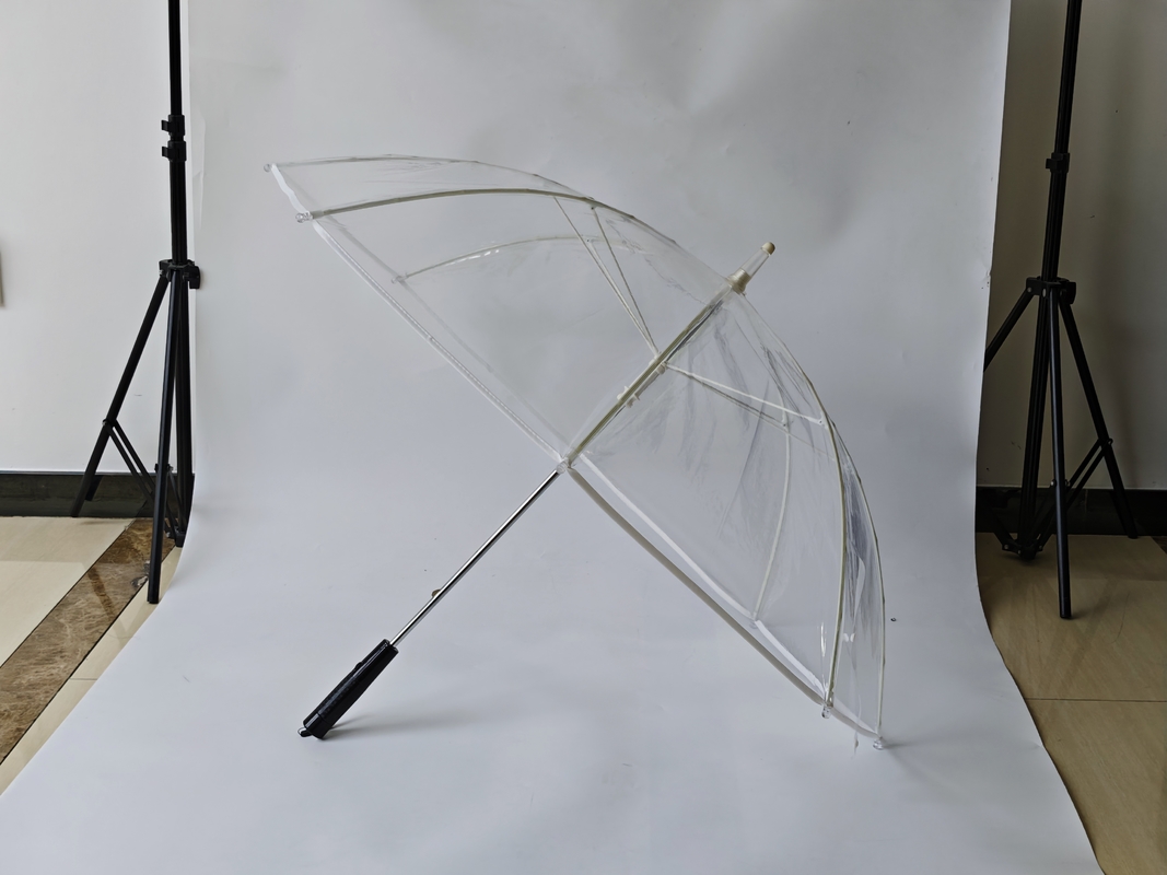 130cm Open Diameter 705g Weight 8 Ribs Compact Golf Umbrella with Pongee Material and Straight Handle