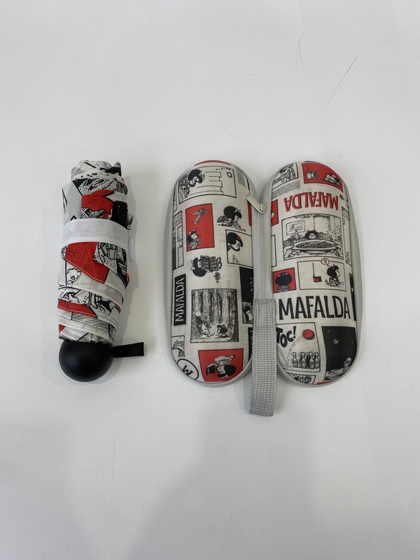 19 Inches Ultra-Compact 5-Fold Umbrella with Rugged EVA Case for Superior Weather Protection