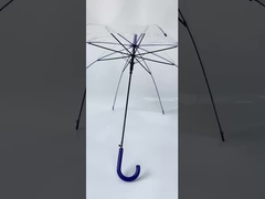 23 इंच, 8K, रंगीन छाता हैंडल, रंगीन फ्रेम, पारदर्शी बारिश छाता