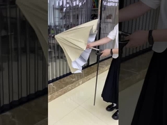 हवा प्रतिरोधी धातु और फाइबरग्लास पसलियों के साथ व्यक्तिगत आउटडोर पोंगी छाता