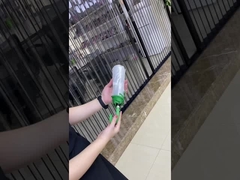 न्यूनतम मैनुअल खुला, तीन गुना पारदर्शी छाता, 21 इंच, ले जाने में आसान